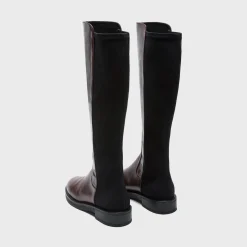 Theory Knee-High Pull-On Boot In Leather-Women Shoes