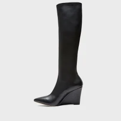 Theory Knee-High Wedge Boot In Leather-Women Shoes