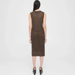 Theory Knit Midi Skirt In Pima Cotton-Women Skirts