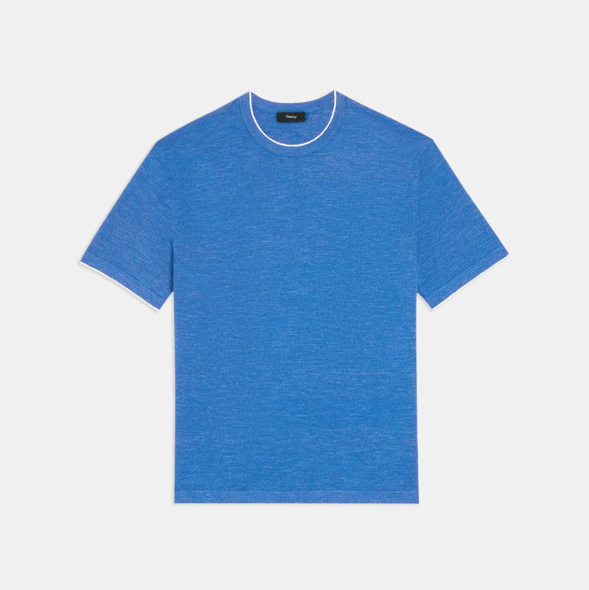Theory Kolben Short-Sleeve Tee In Cotton-Linen-Men Sweaters + Cardigans|T-shirts + Polos