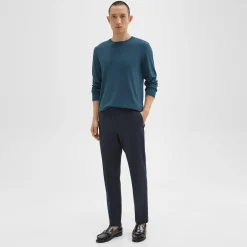 Theory Larin Drawstring Pant In Stretch Wool-Men Pants