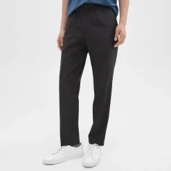Theory Larin Drawstring Pant In Stretch Wool-Men Pants
