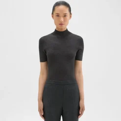 Theory Leenda Turtleneck Sweater In Regal Wool-Women Sweaters + Cardigans