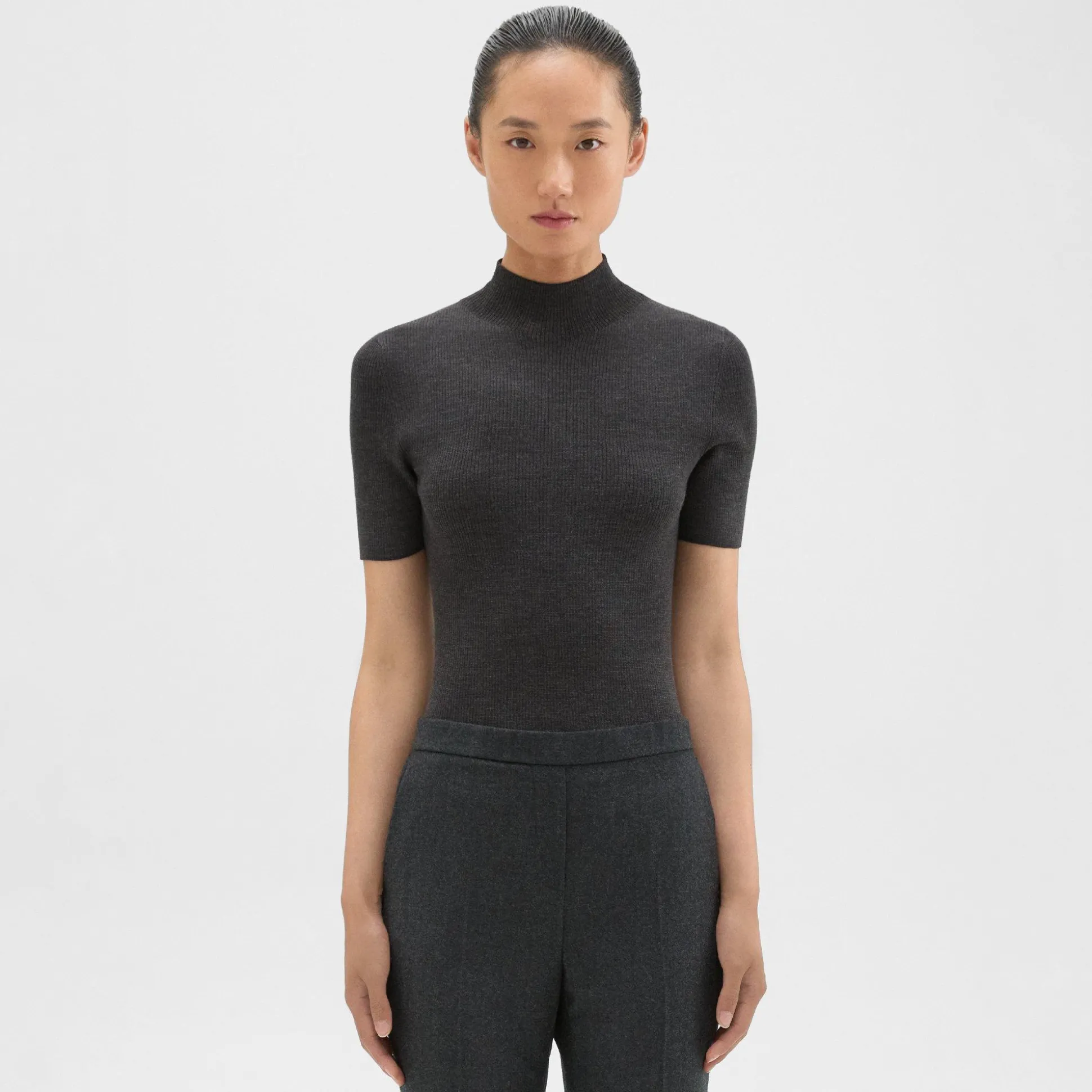 Theory Leenda Turtleneck Sweater In Regal Wool-Women Sweaters + Cardigans