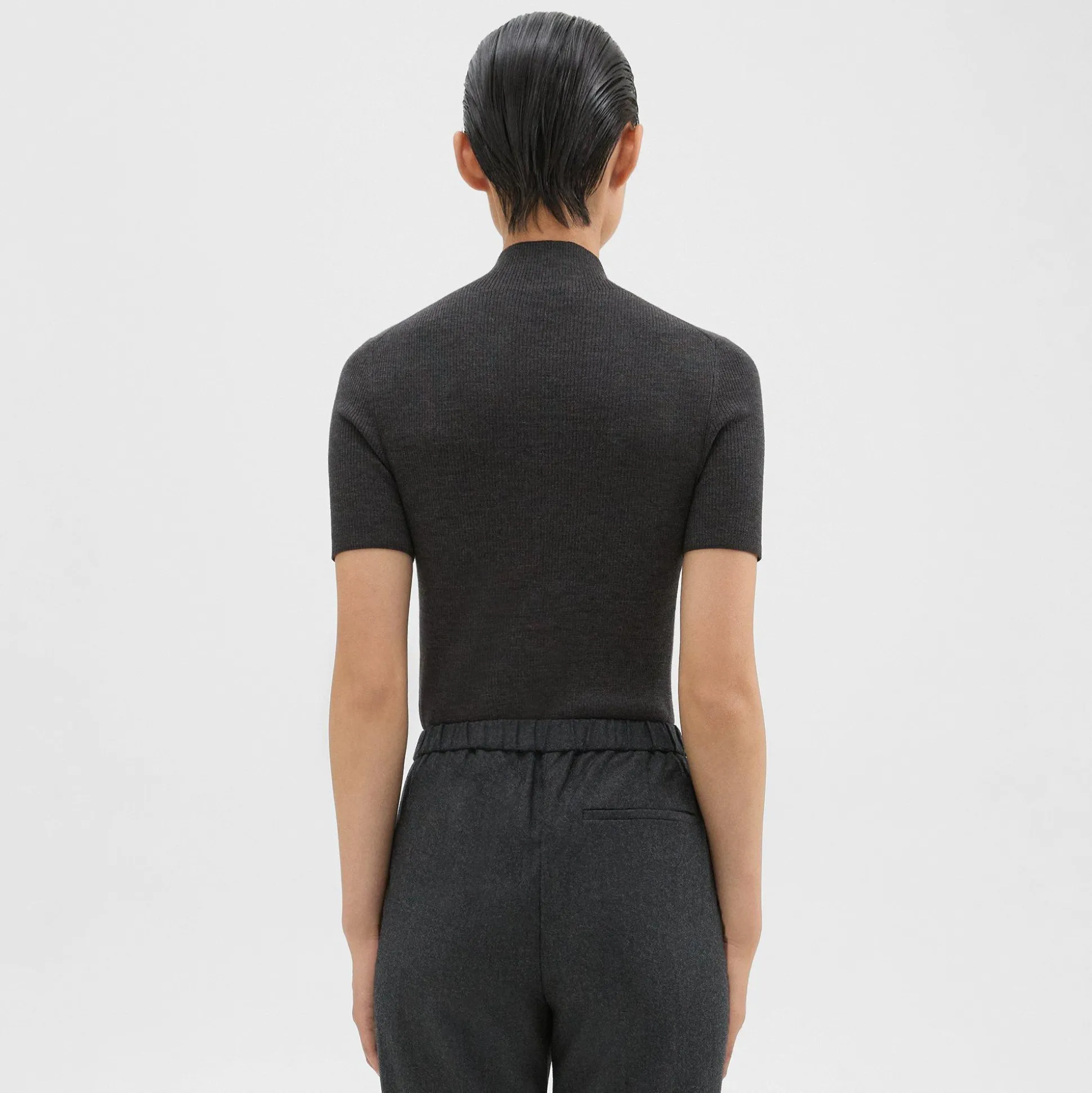 Theory Leenda Turtleneck Sweater In Regal Wool-Women Sweaters + Cardigans