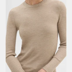 Theory Long-Sleeve Tee In Regal Wool-Women Sweaters + Cardigans