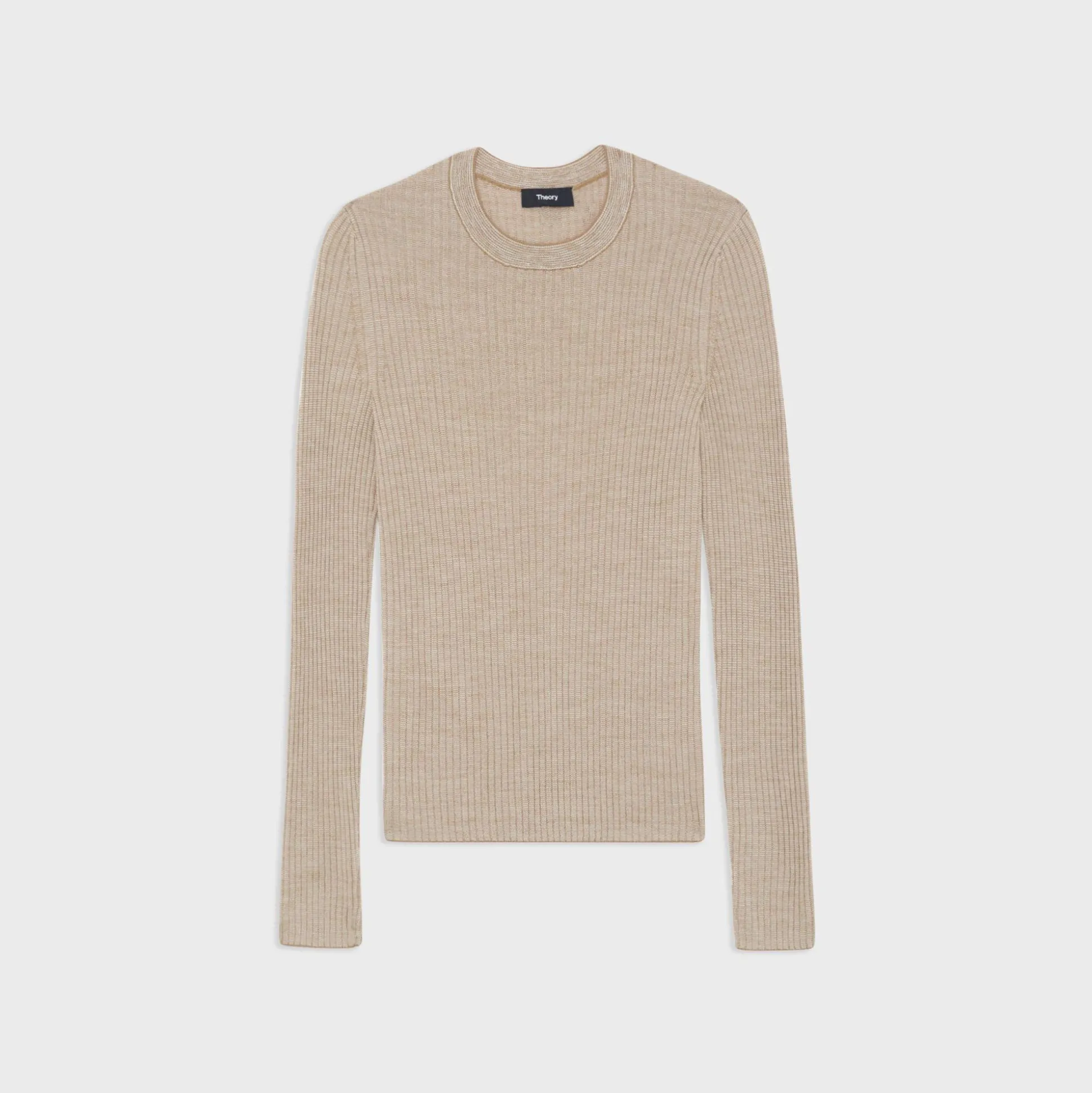 Theory Long-Sleeve Tee In Regal Wool-Women Sweaters + Cardigans