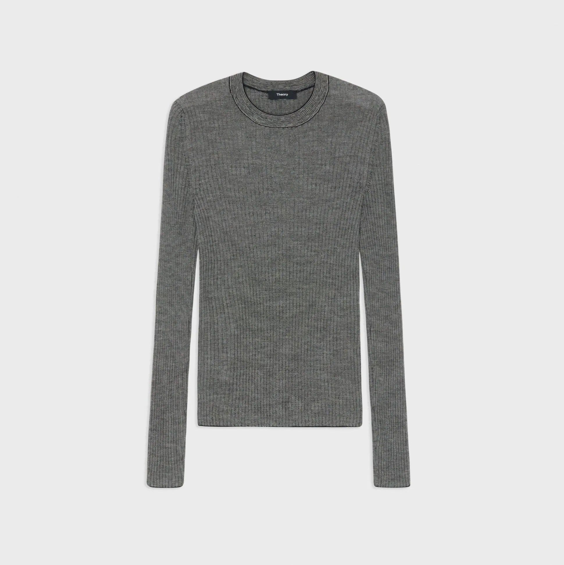 Theory Long-Sleeve Tee In Regal Wool-Women Sweaters + Cardigans