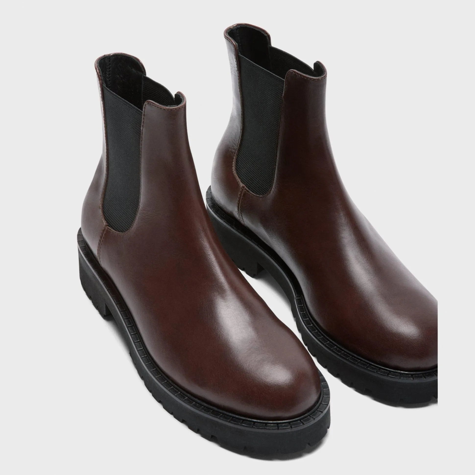 Theory Lug Chelsea Booties In Leather-Women Shoes