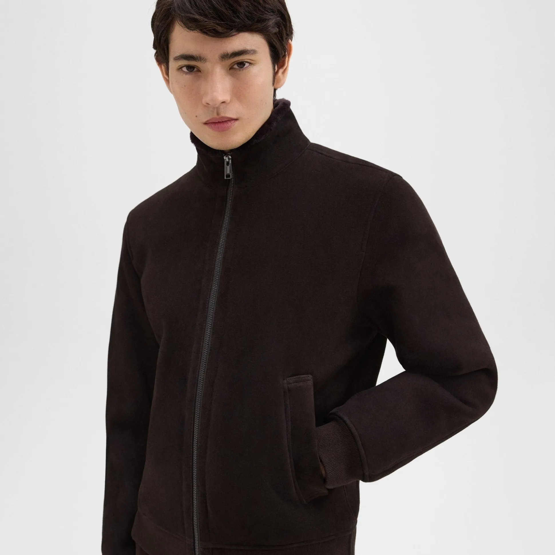 Theory Marco Jacket In Shearling-Men Outerwear
