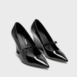 Theory Mary Jane Wedge In Patent Leather-Women Shoes