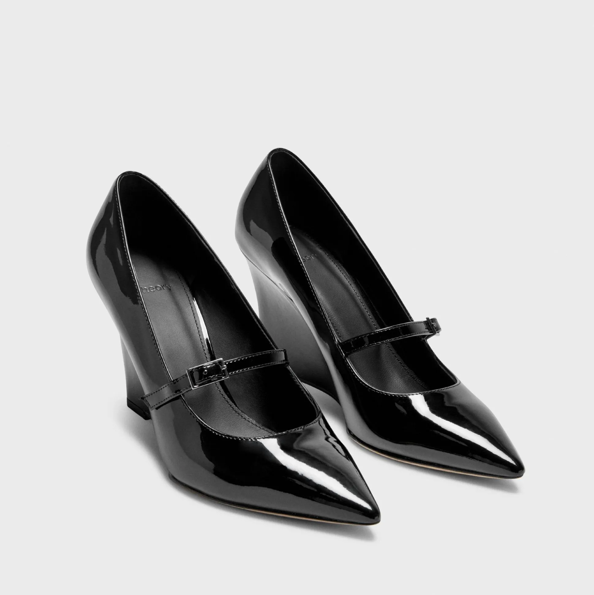 Theory Mary Jane Wedge In Patent Leather-Women Shoes