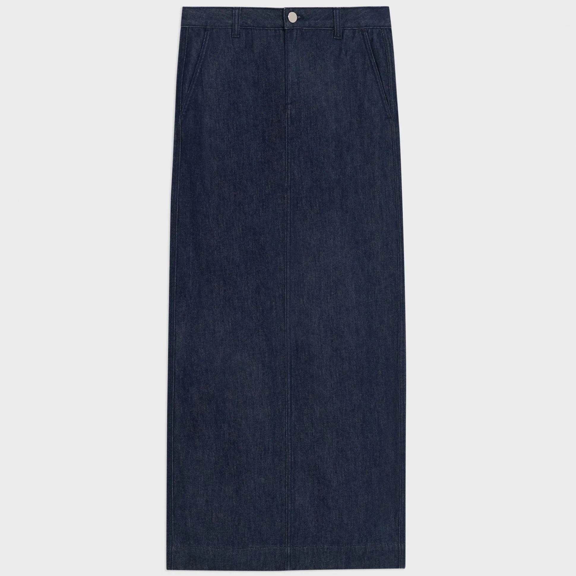Theory Maxi Trouser Skirt In Denim-Women Skirts