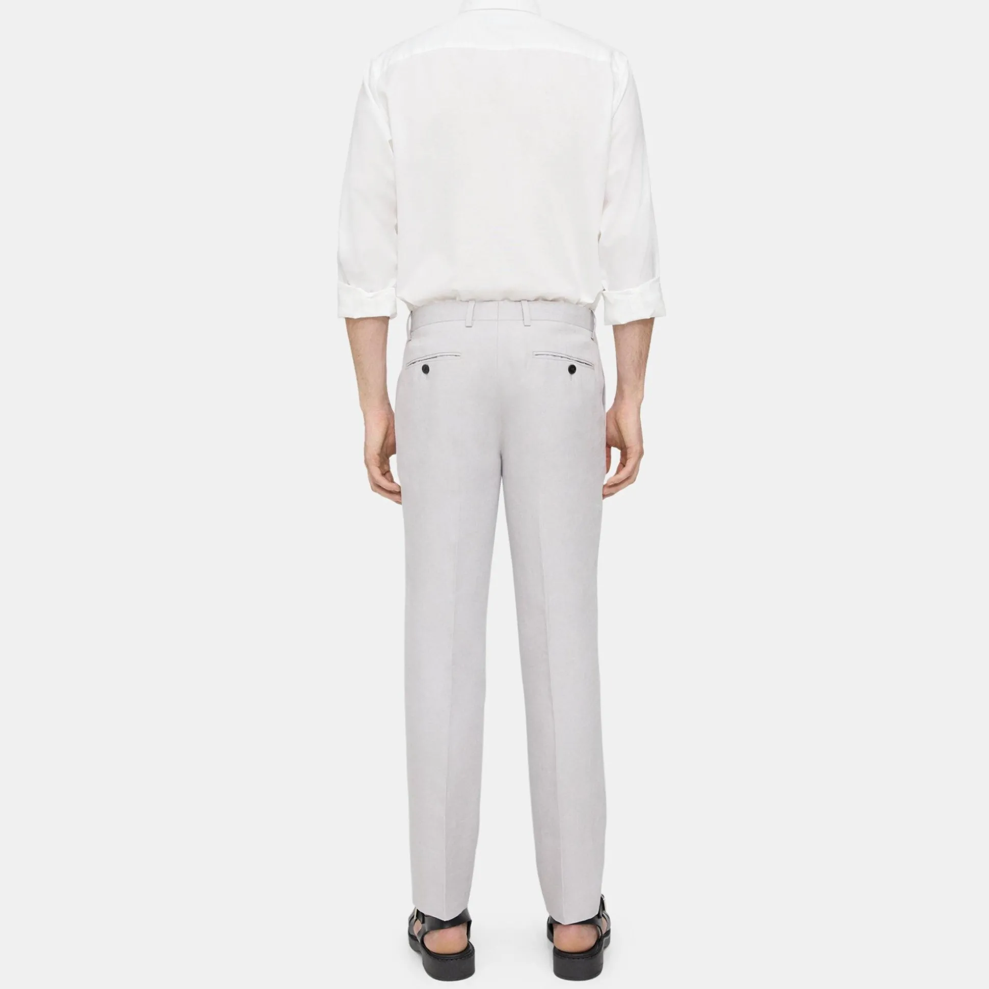 Theory Mayer Pant In Galena Linen-Men Suits|Pants