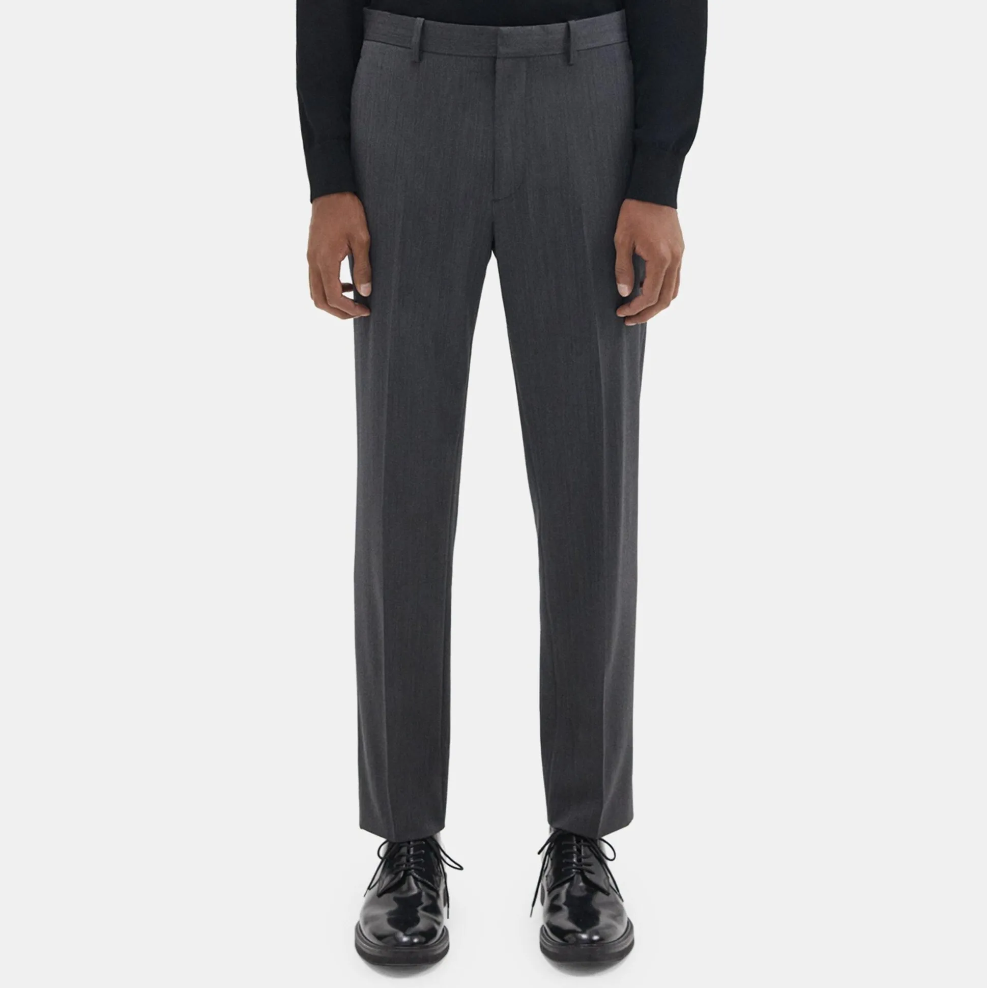 Theory Mayer Pant In Herringbone Stretch Wool-Men Suits|Pants