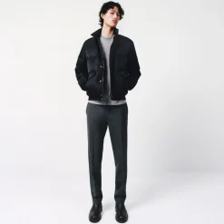 Theory Mayer Pant In Stretch Wool-Men Suits|Pants