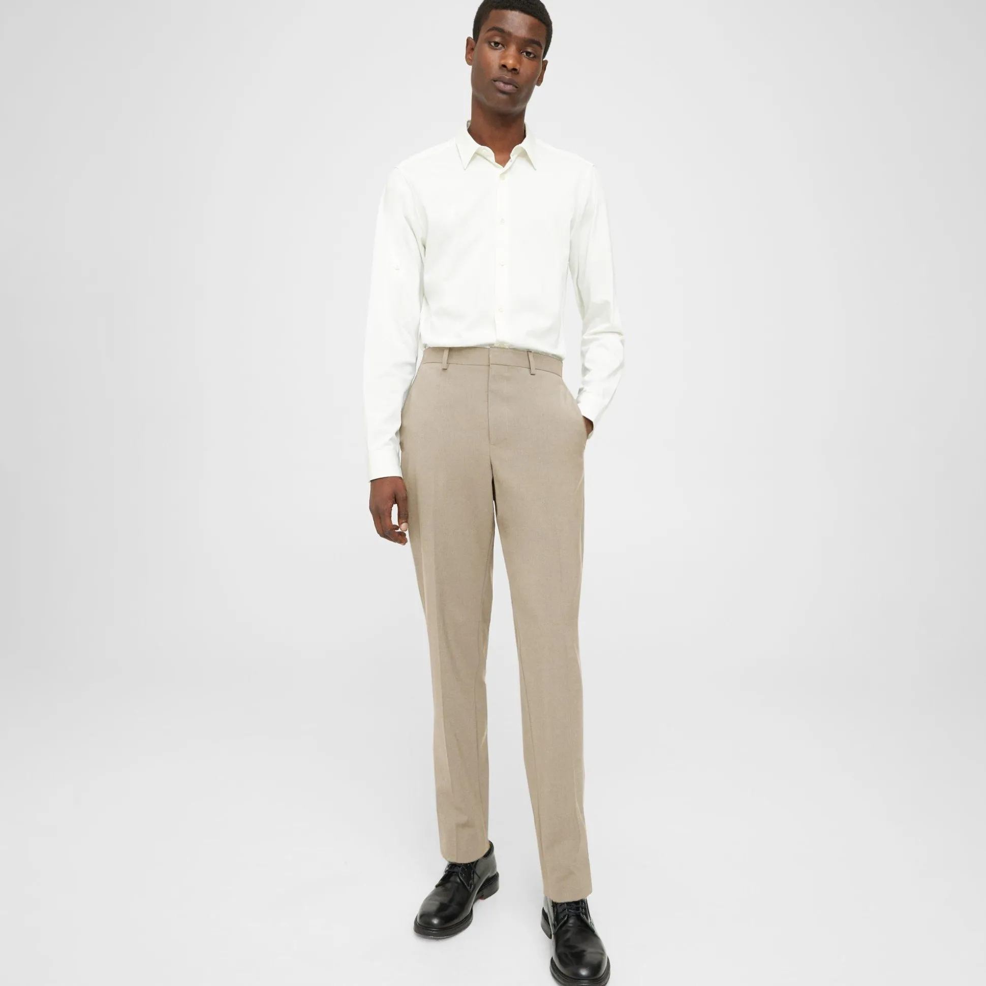 Theory Mayer Pant In Stretch Wool-Men Suits|Pants