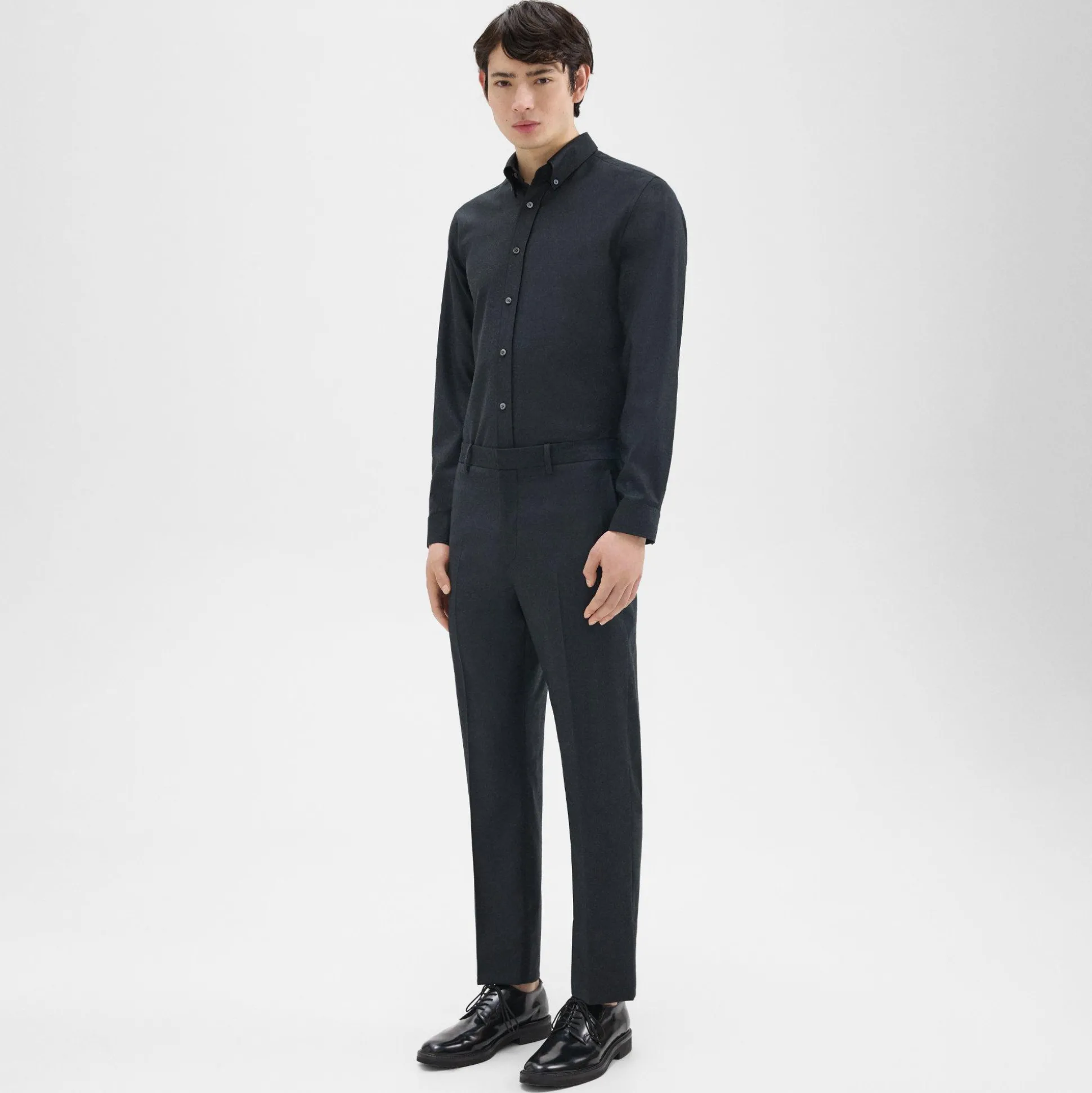 Theory Mayer Pant In Wool Flannel-Men Suits|Pants