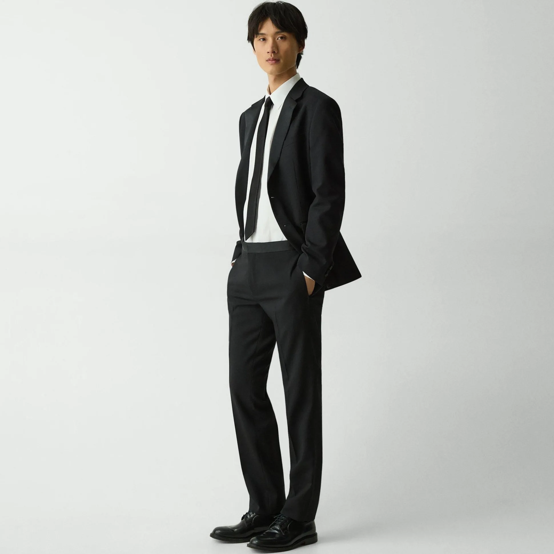 Theory Mayer Tuxedo Pant In Stretch Wool-Men Suits|Pants