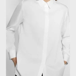 Theory Menswear Shirt In Good Cotton-Women Tops