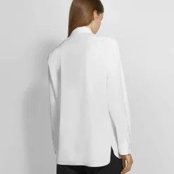 Theory Menswear Shirt In Good Cotton-Women Tops