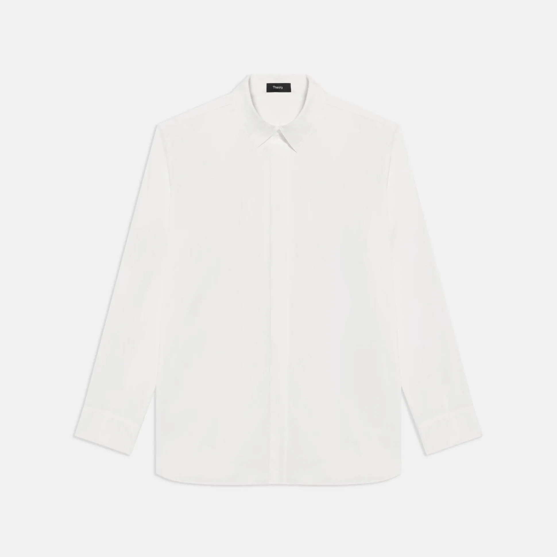 Theory Menswear Shirt In Good Cotton-Women Tops