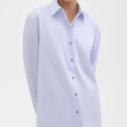 Theory Menswear Shirt In Good Cotton-Women Tops