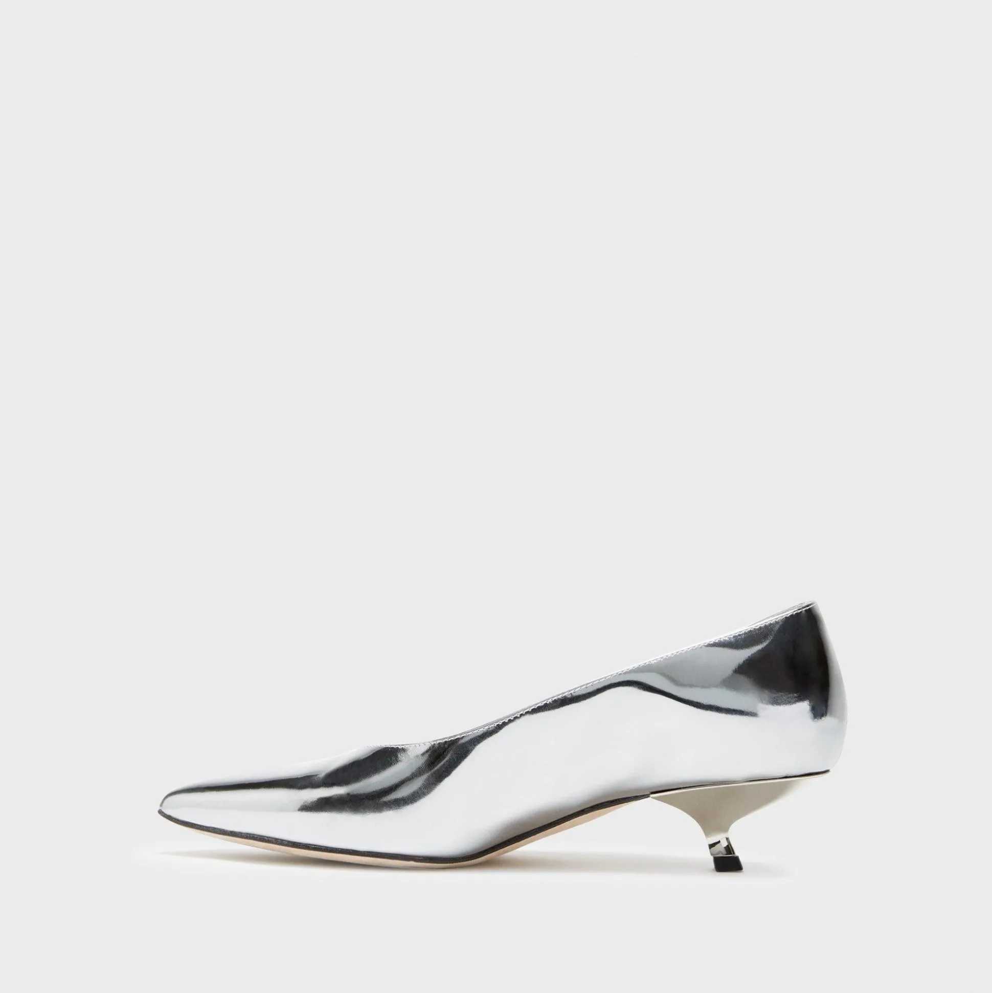 Theory Micro Pump In Metallic Leather-Women Shoes