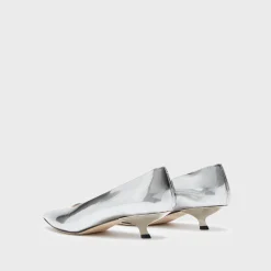 Theory Micro Pump In Metallic Leather-Women Shoes
