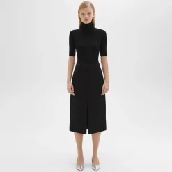 Theory Midi Trouser Skirt In Admiral Crepe-Women Suits|Skirts