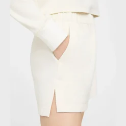 Theory Mini Pull-On Short In Double-Knit Jersey-Women Shorts|Pants