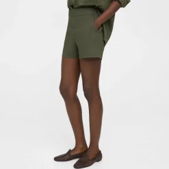 Theory Mini Short In Good Linen-Women Shorts|Pants