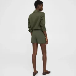 Theory Mini Short In Good Linen-Women Shorts|Pants