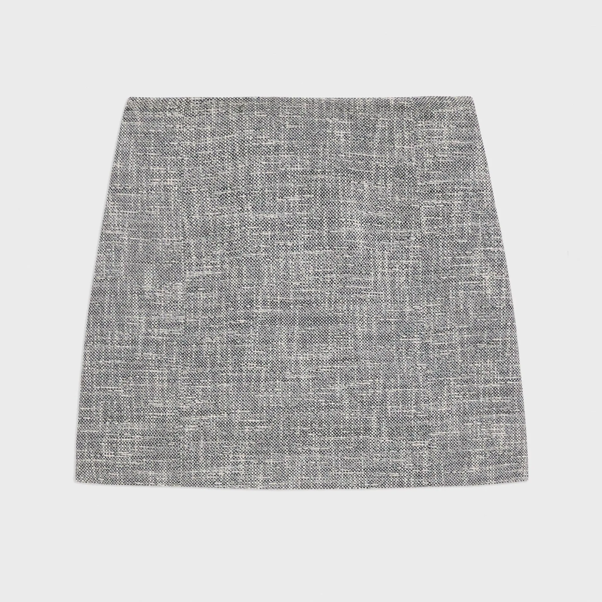 Theory Mini Skirt In Canvas Tweed-Women Skirts