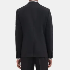 Theory Morton Slim Blazer In Wool Canvas-Men Suits|Blazers + Jackets