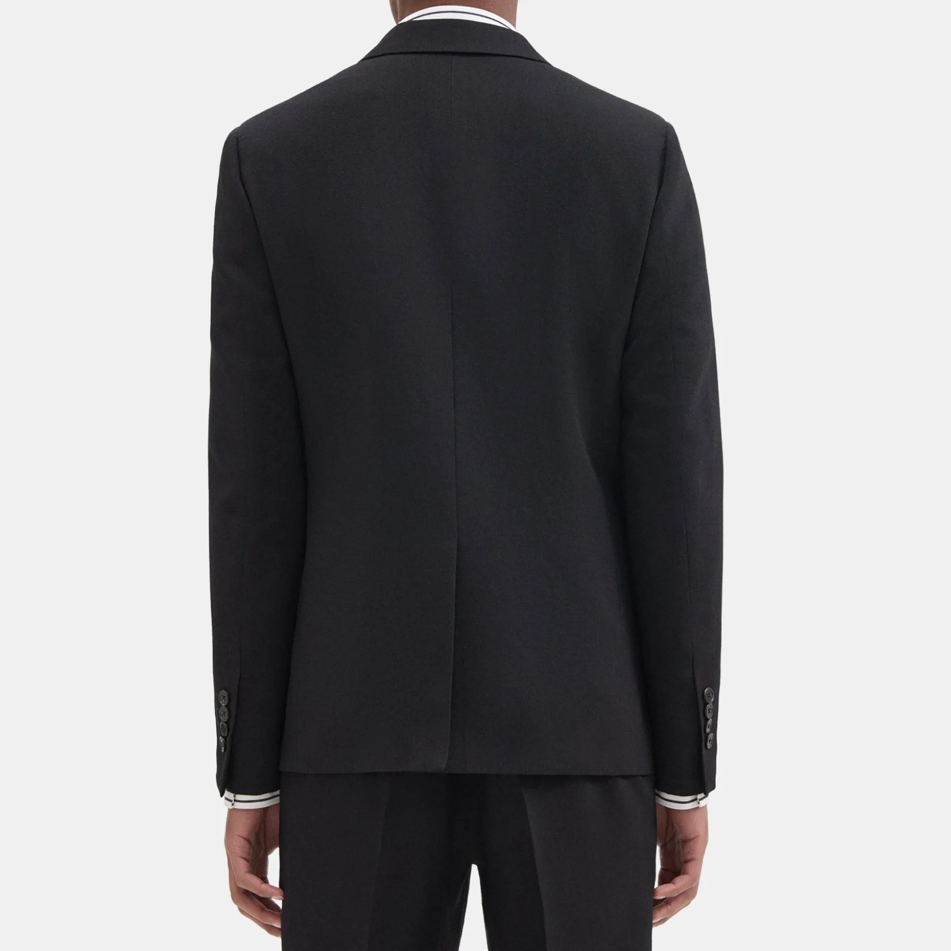 Theory Morton Slim Blazer In Wool Canvas-Men Suits|Blazers + Jackets