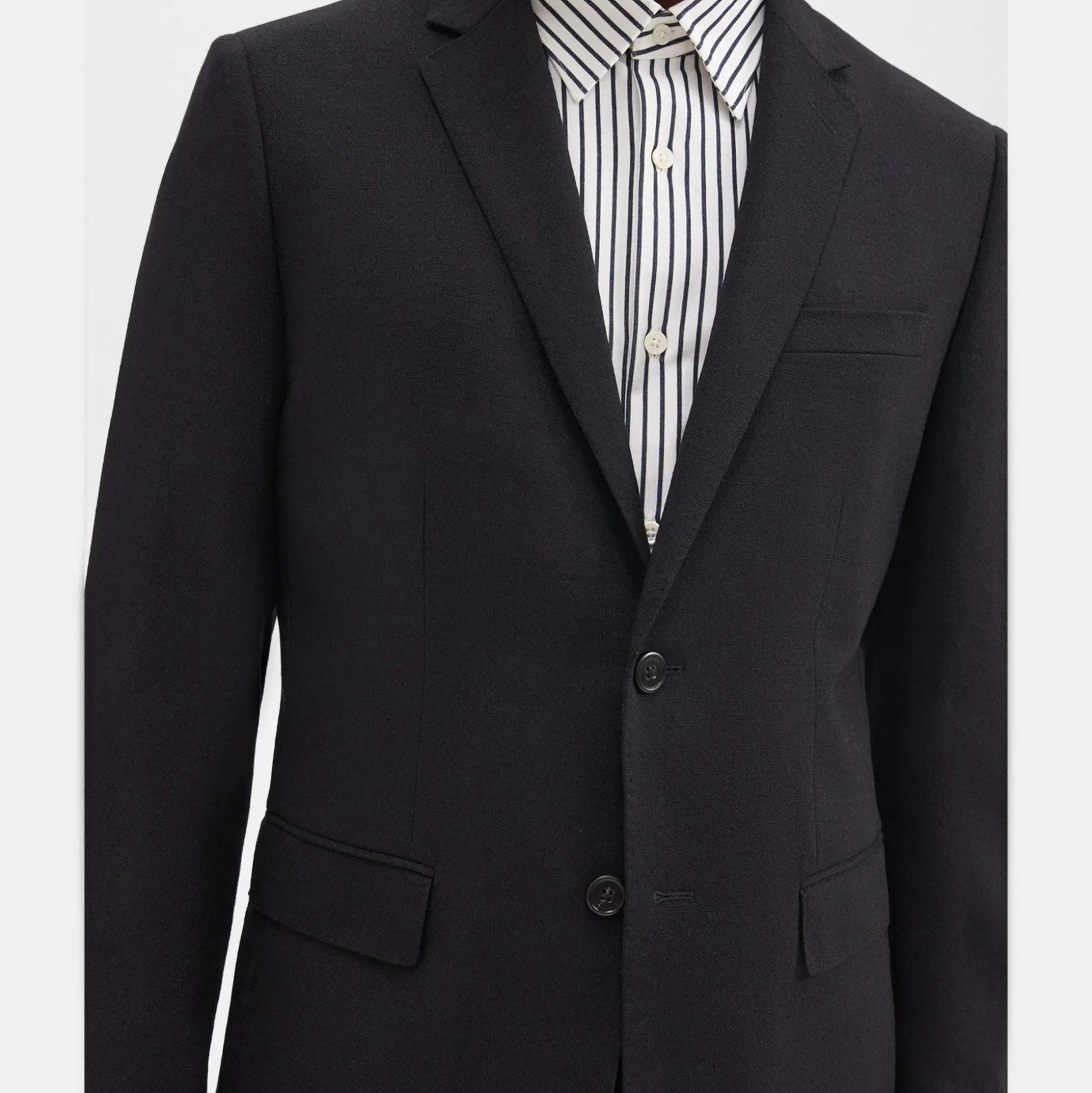 Theory Morton Slim Blazer In Wool Canvas-Men Suits|Blazers + Jackets