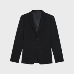 Theory Morton Slim Blazer In Wool Canvas-Men Suits|Blazers + Jackets