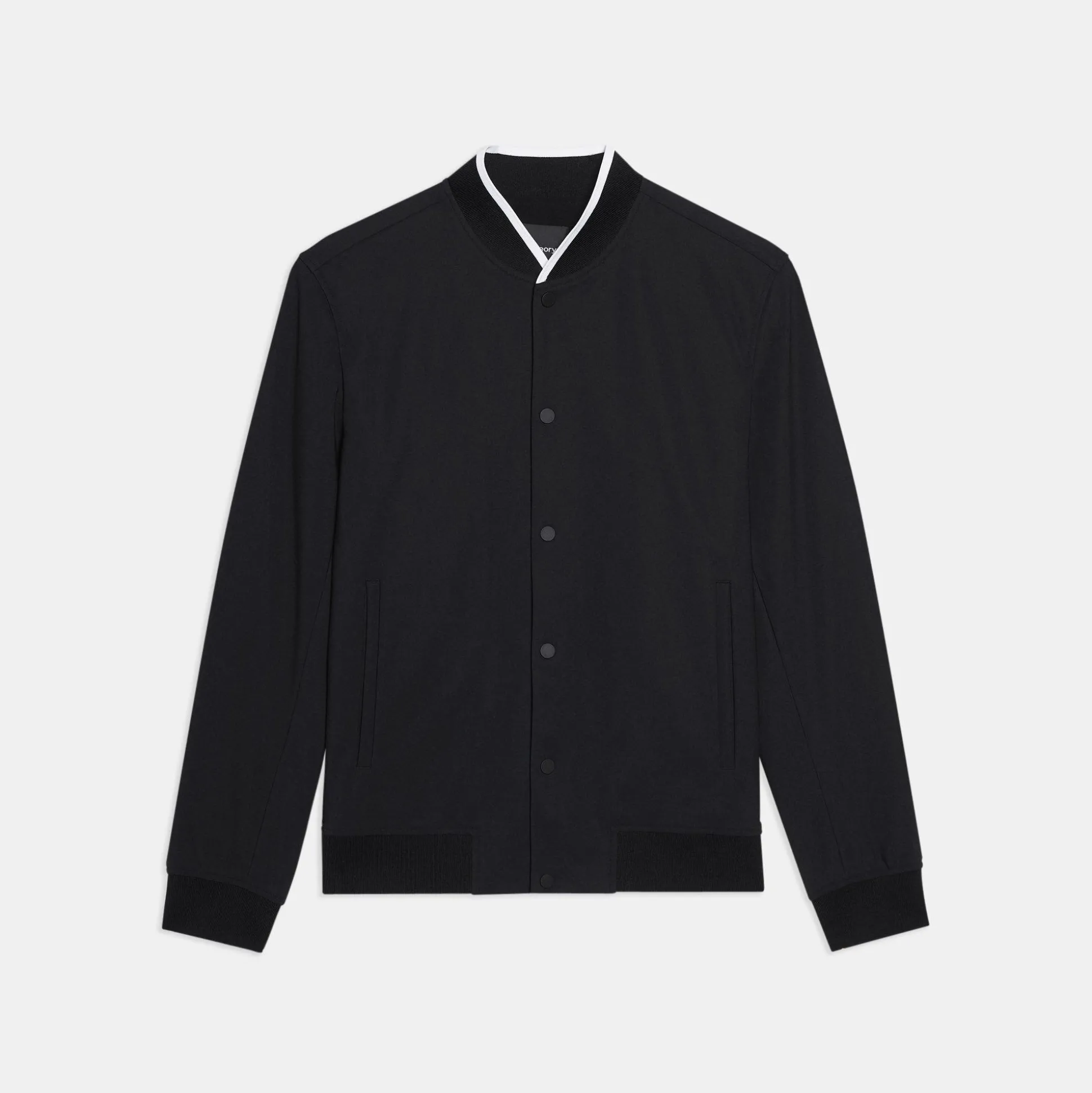 Theory Murphy Bomber Jacket In Precision Ponte-Men Outerwear|Blazers + Jackets