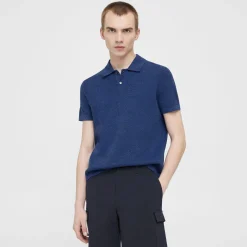 Theory Nare Polo Shirt In Cotton-Men T-shirts + Polos|Sweaters + Cardigans