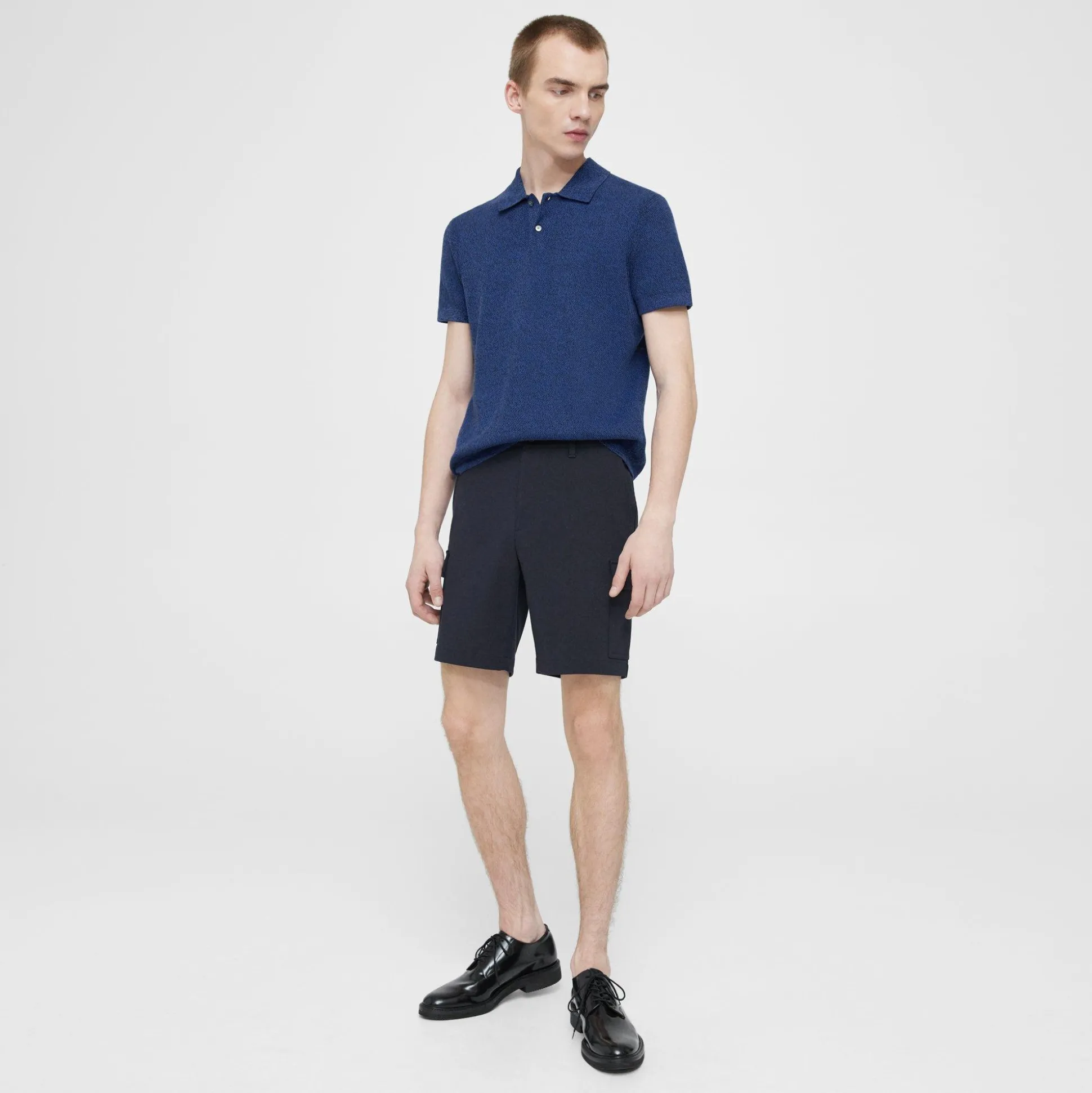 Theory Nare Polo Shirt In Cotton-Men T-shirts + Polos|Sweaters + Cardigans