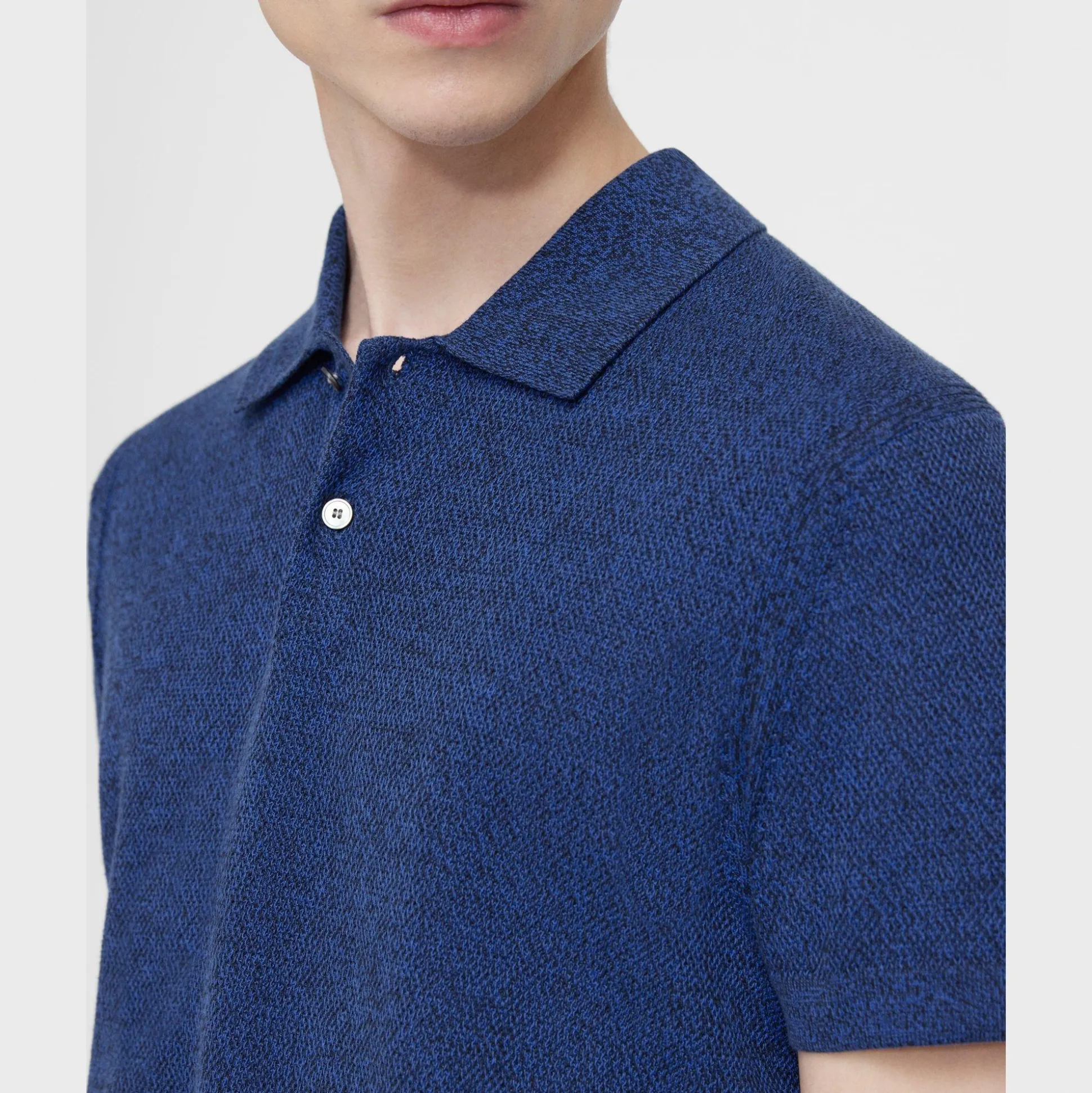 Theory Nare Polo Shirt In Cotton-Men T-shirts + Polos|Sweaters + Cardigans