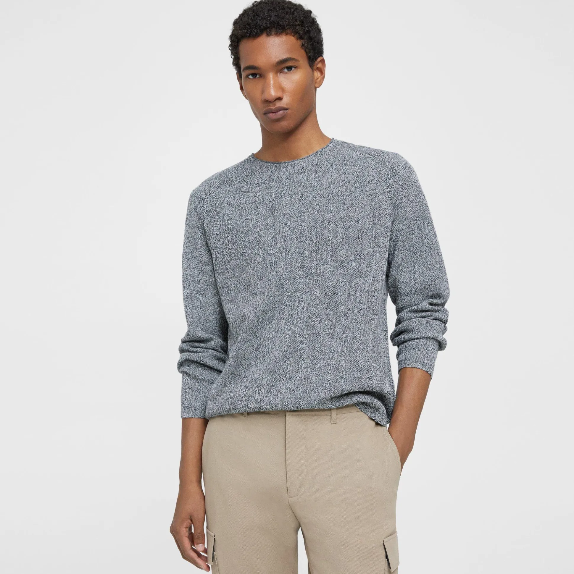 Theory Nare Sweater In Cotton-Men T-shirts + Polos|Sweaters + Cardigans