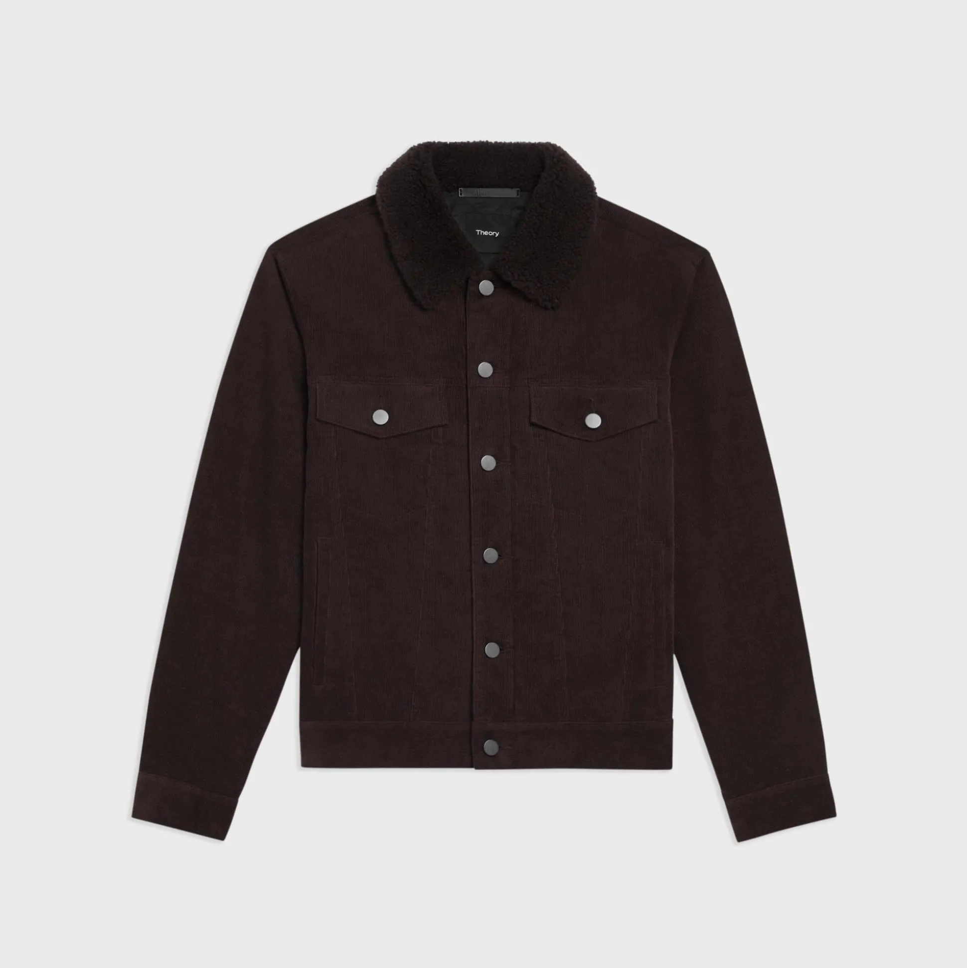 Theory Neil Trucker Jacket In Stretch Corduroy-Men Outerwear|Blazers + Jackets