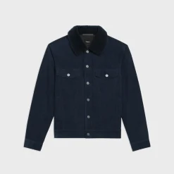 Theory Neil Trucker Jacket In Stretch Corduroy-Men Outerwear|Blazers + Jackets