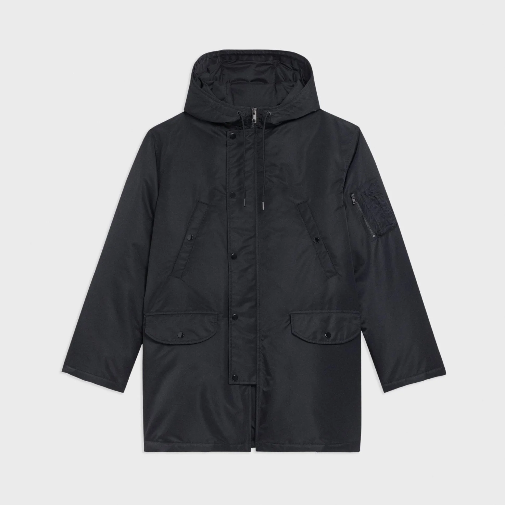 Theory Nev Puffer Parka In Recycled Nylon-Men Outerwear