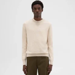 Theory Nylon-Wool Combo Sweater-Men Sweaters + Cardigans