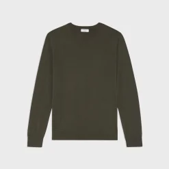 Theory Nylon-Wool Combo Sweater-Men Sweaters + Cardigans