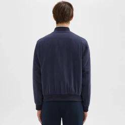 Theory Olivard Bomber Jacket In Fluid Twill-Men Outerwear