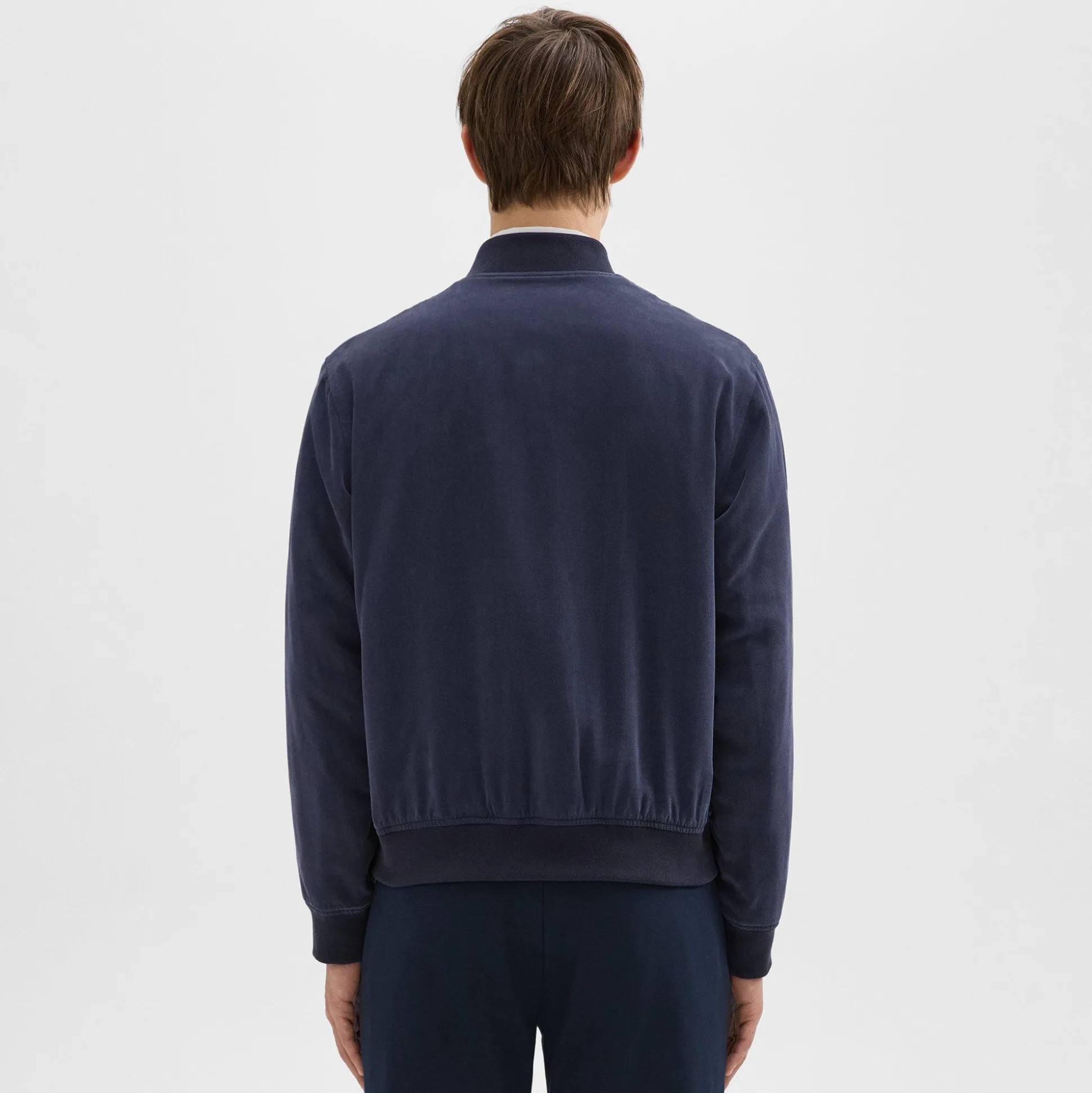 Theory Olivard Bomber Jacket In Fluid Twill-Men Outerwear